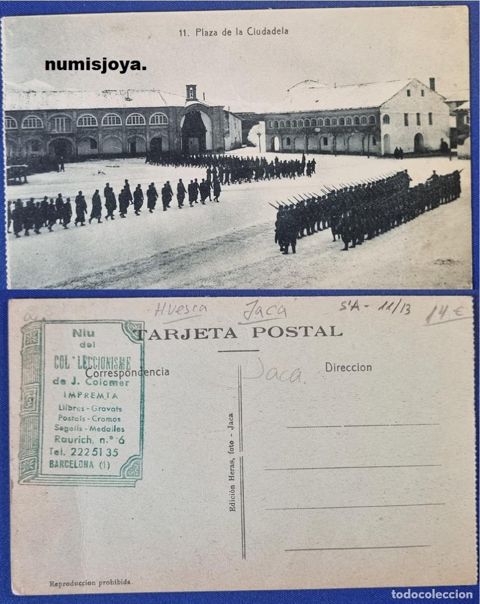 Postales: Postal de Jaca Huesca Espa&ntilde;a a&ntilde;o 1910. Plaza de la Ciudadela. Ed. HERAS.
