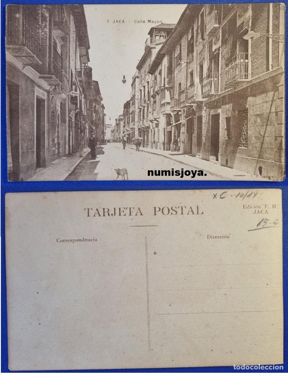 Postales: Postal de Jaca Huesca Espa&ntilde;a a&ntilde;o 1910. Calle MAYOR. Ed. HERAS.