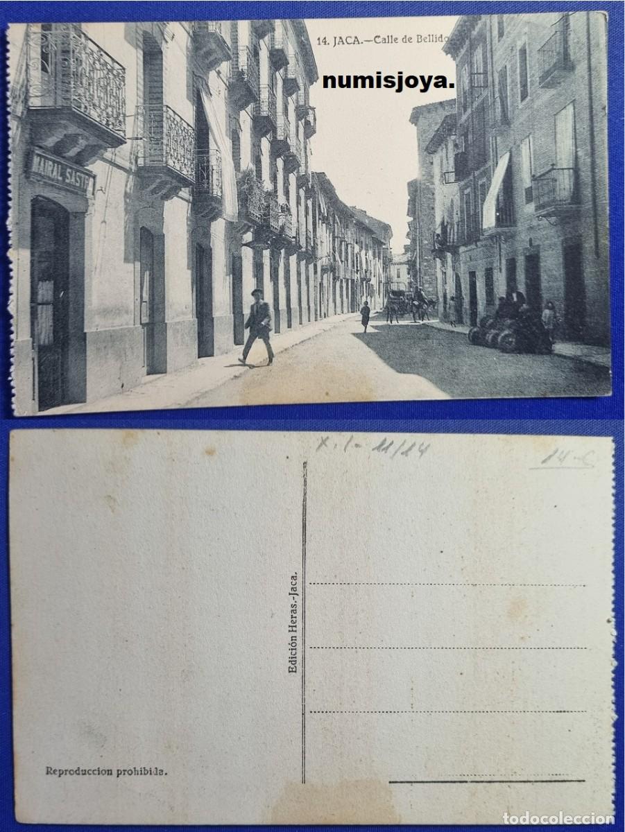 Postales: Postal de Jaca Huesca Espa&ntilde;a a&ntilde;o 1910. Calle de Bellido. Ed. HERAS.