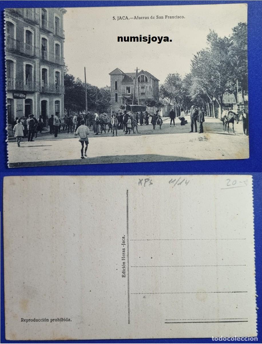 Postales: Postal de Jaca Huesca Espa&ntilde;a a&ntilde;o 1910. Afueras de San Francisco. Ed. HERAS.