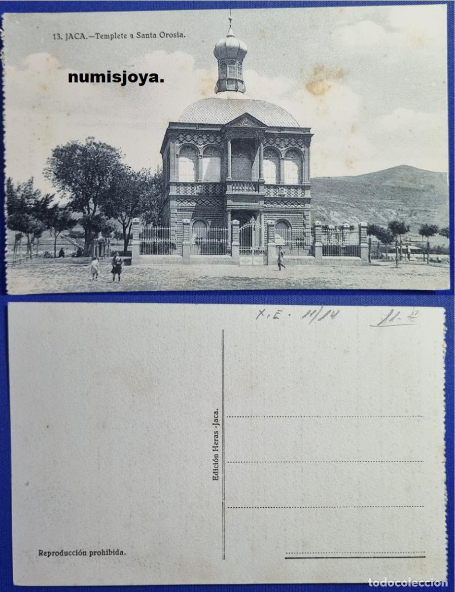 Postales: Postal de Jaca Huesca Espa&ntilde;a a&ntilde;o 1910. Templete a Santa Orosia. Ed. F. HERAS.