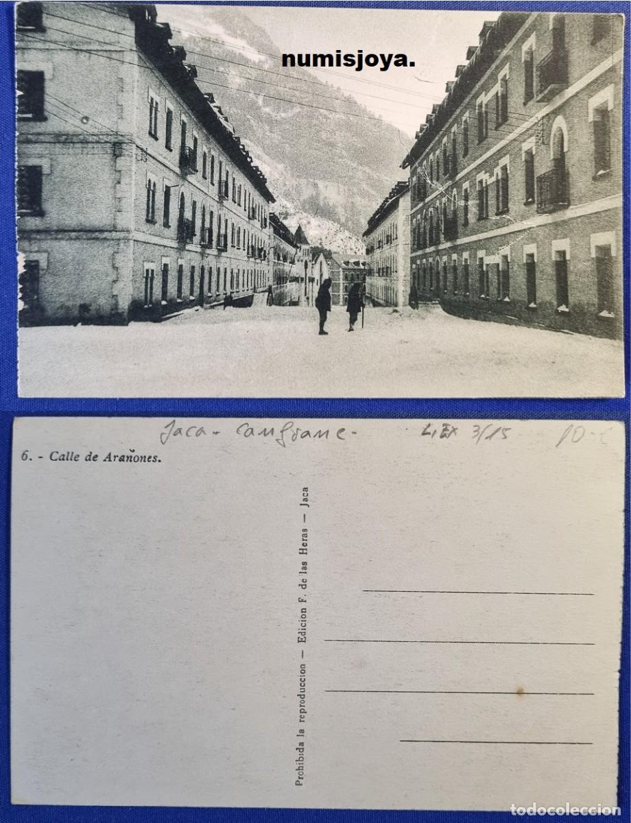 Postales: Postal de Canfranc Huesca Espa&ntilde;a a&ntilde;o 1910. Calle de Ara&ntilde;ones. Ed. F HERAS.