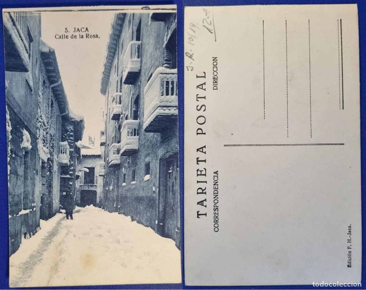 Postales: Postal de JACA Huesca Espa&ntilde;a a&ntilde;o 1910. Calle de la Rosa. Ed. F HERAS.