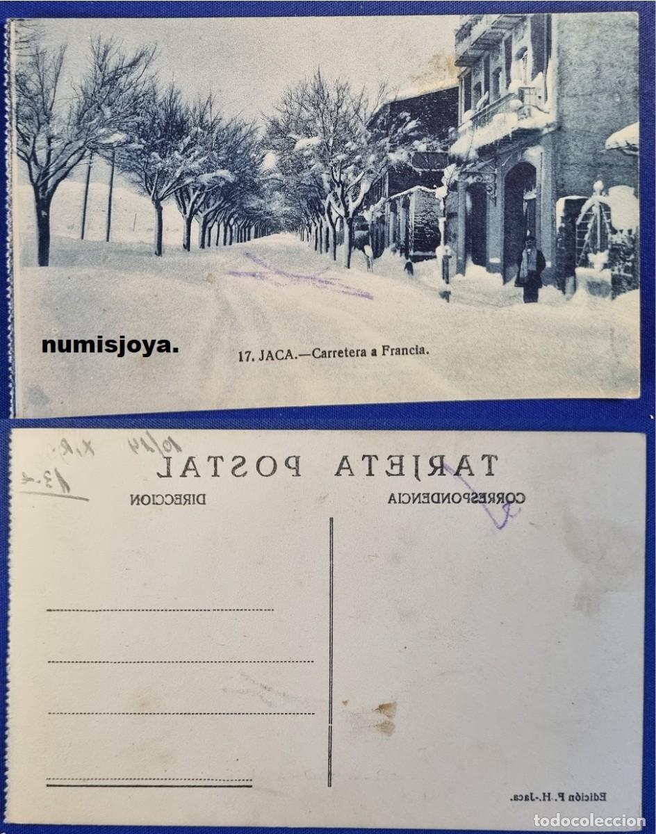 Postales: Postal de JACA Huesca Espa&ntilde;a a&ntilde;o 1910. Carretera a Francia. Ed. F. HERAS.