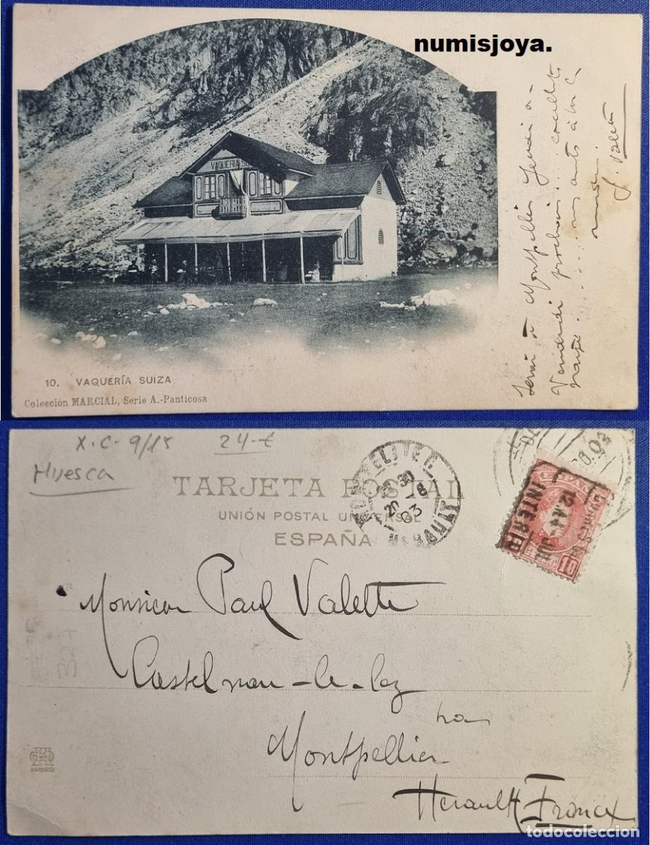 Postales: Postal de VAQUEIRA Huesca Espa&ntilde;a a&ntilde;o 1900. Colecci&oacute;n Marcial PANTICOSA. HAUSER MENET. Escrita 1903.