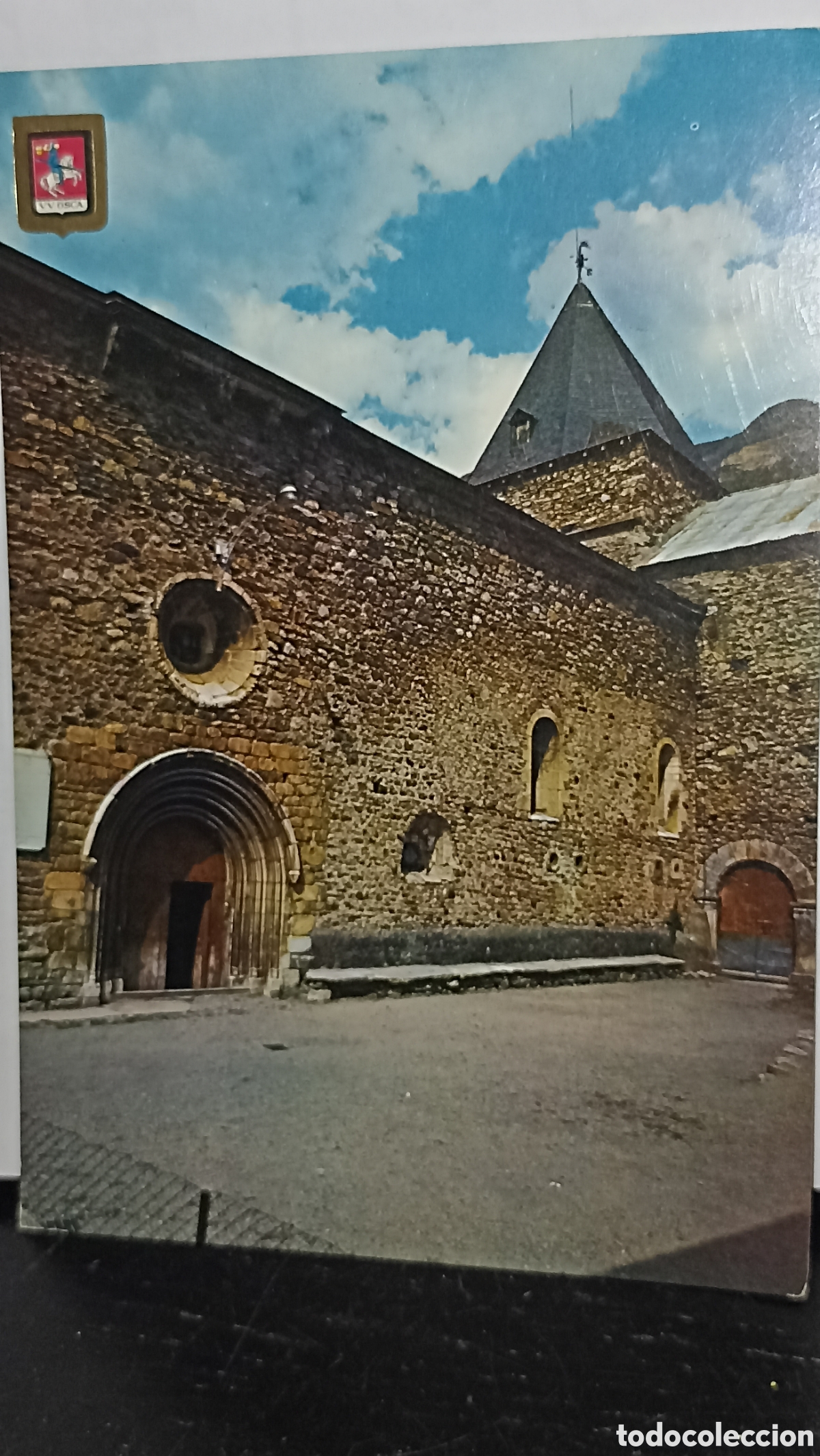Postales: Pirineo aragon&eacute;s Huesca Benasque iglesia rom&aacute;nica