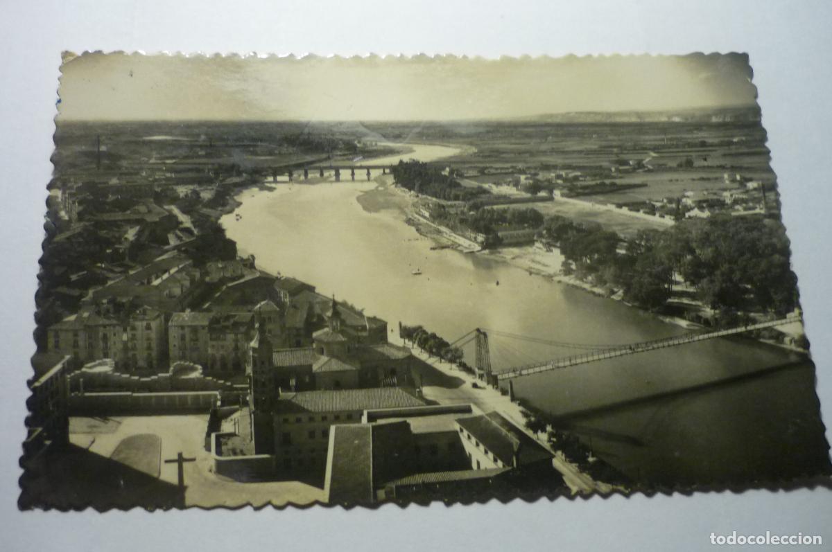 Postales: POSTAL ZARAGOZA PARCIAL Y RIO EBRO CIRCULADA