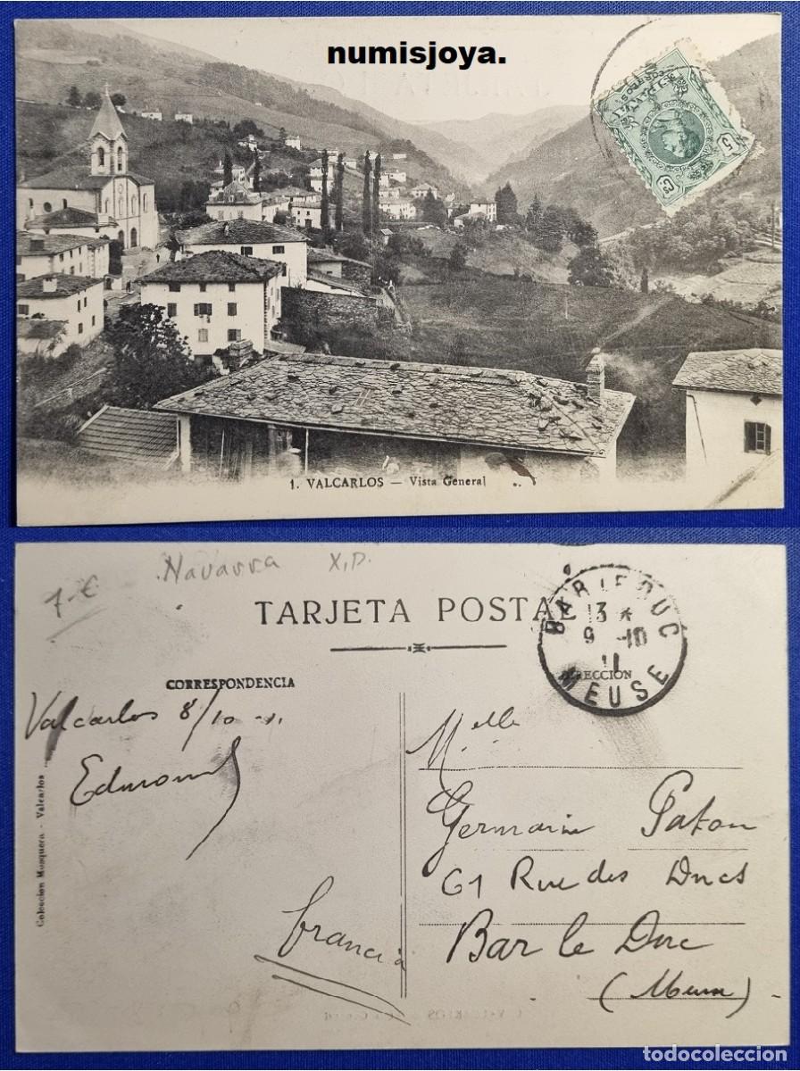 Postales: Postal VALCARLOS (Navarra) Espa&ntilde;a a&ntilde;o 1910. Espa&ntilde;a a&ntilde;o 1910. VISTA GENERAL.