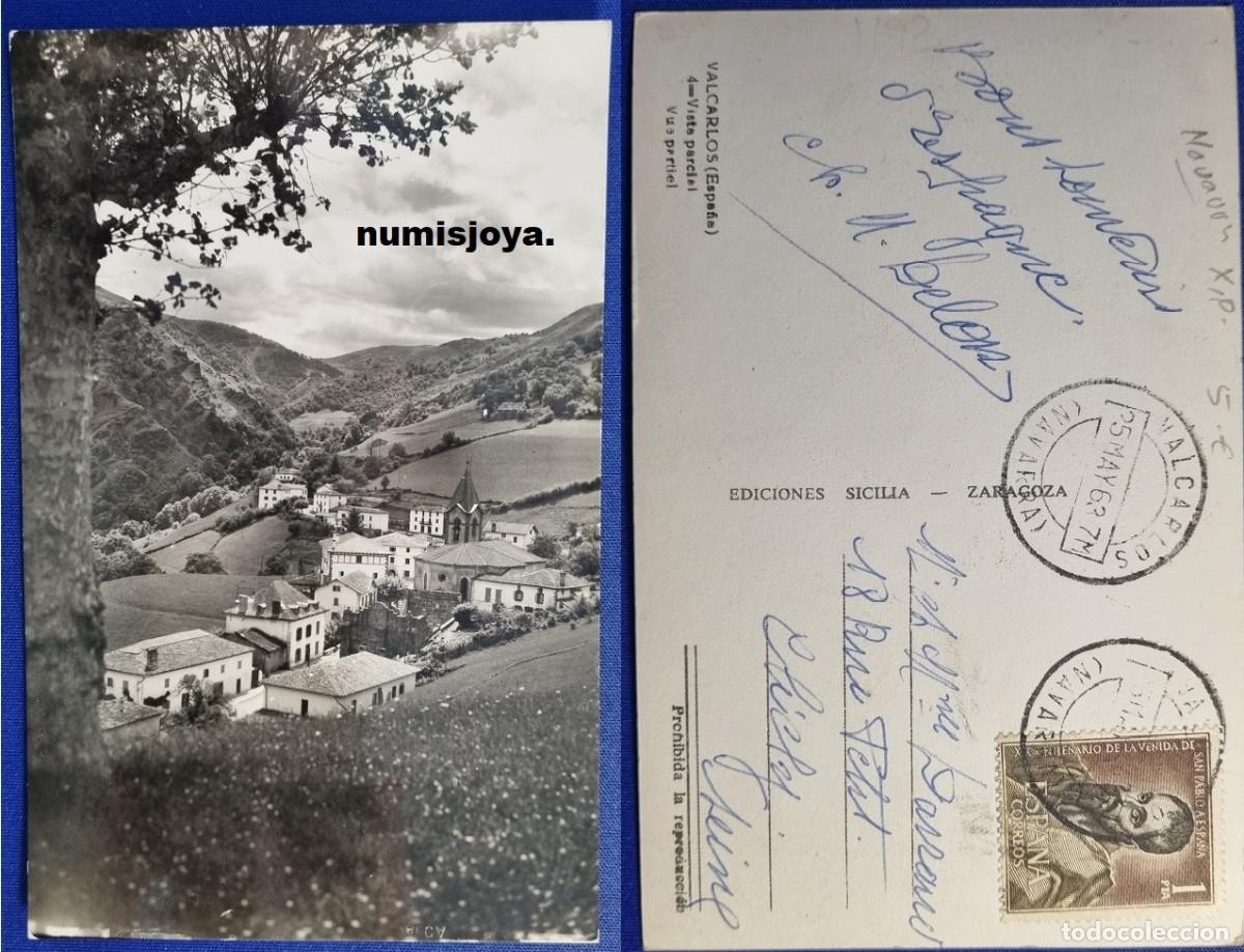 Postales: Postal VALCARLOS (Navarra) Espa&ntilde;a a&ntilde;o 1910. Espa&ntilde;a a&ntilde;o 1910. VISTA GENERAL. Escrita 1963 con sello.