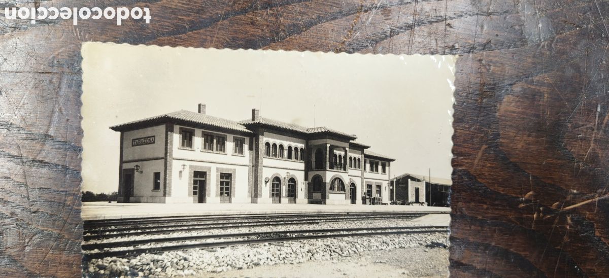 Postales: Postal Antigua Tarazona (Zaragoza) - Estaci&oacute;n de Ferrocarril - Darvi - Circulada en 1958 con sello