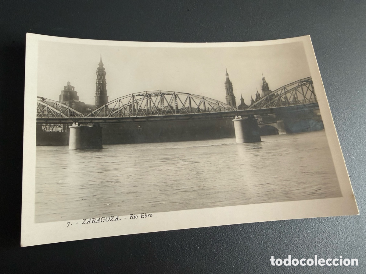 Postales: Postal. ZARAGOZA. R&Iacute;O EBRO. Roisin
