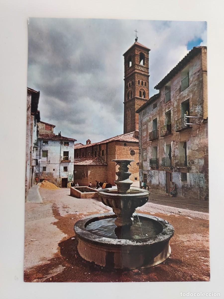 Postales: POSTAL TARAZONA PLAZA Y TORRE DE LA MAGDALENA, MUDEJAR. 1970. SIN CIRCULAR. ZARAGOZA