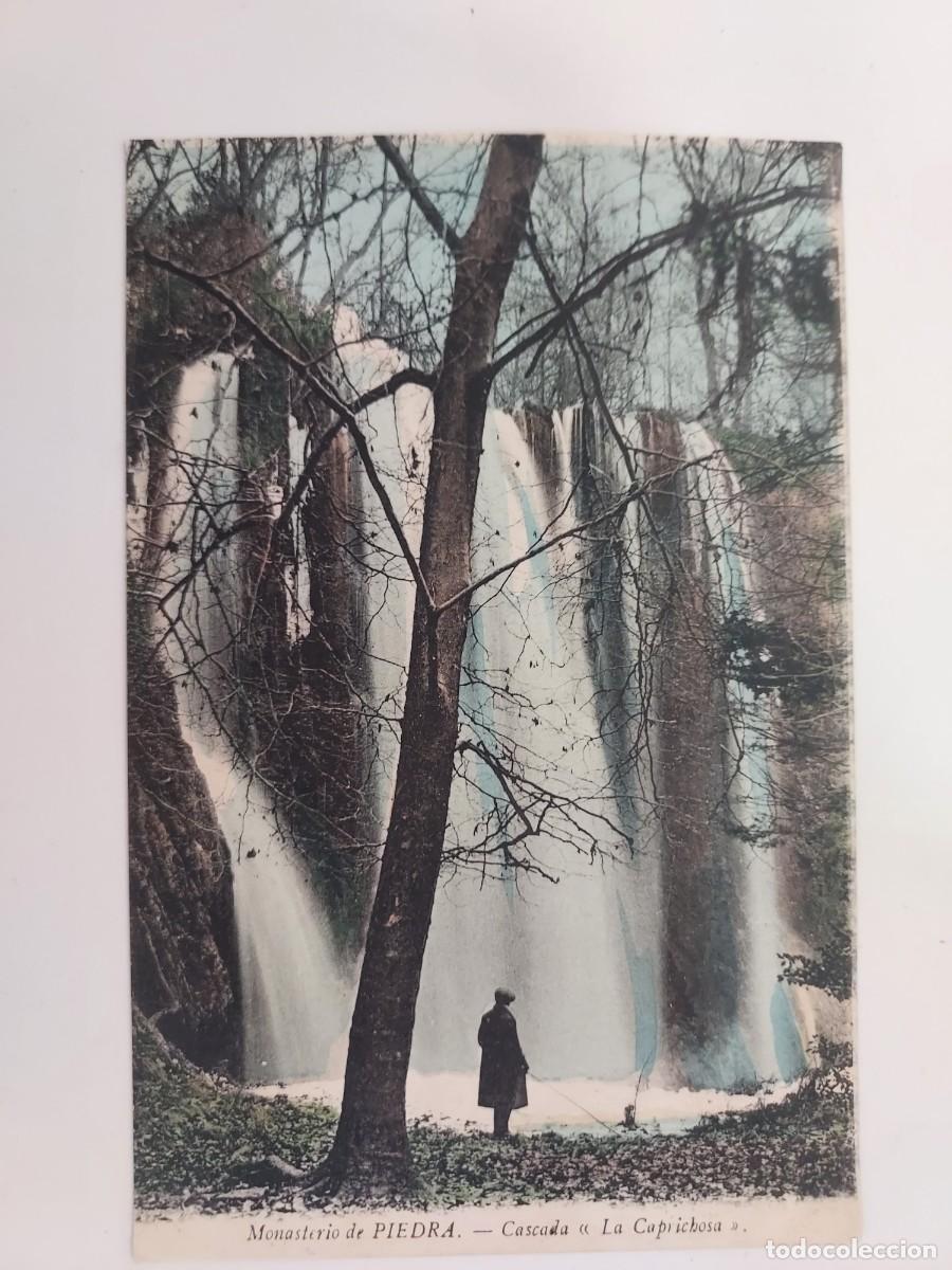 Postales: POSTAL MONASTERIO DE PIEDRA CASCADA LA CAPRICHOSA. SIN CIRCULAR. ANTIGUA TIPO COLOREADA. ZARAGOZA