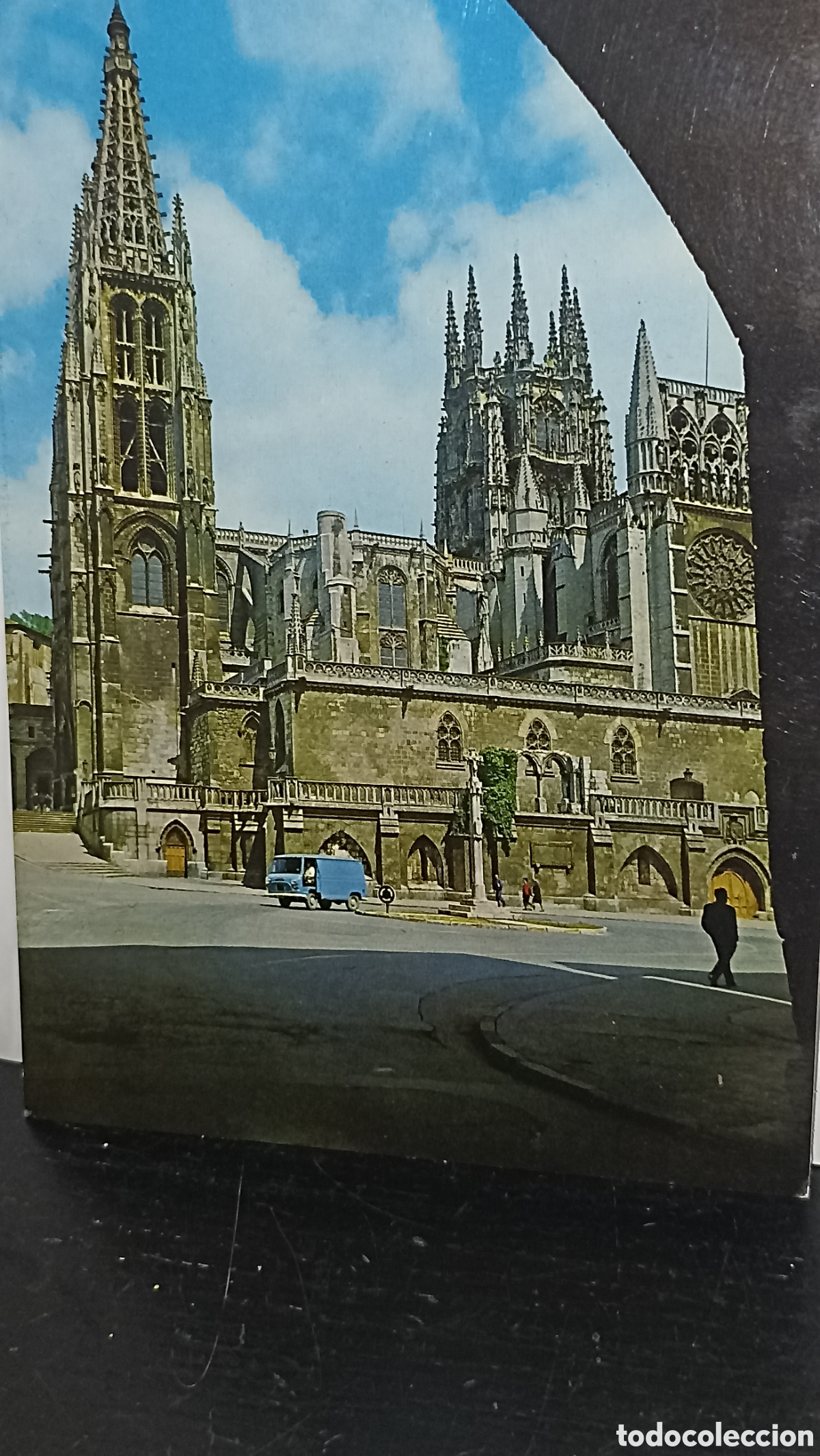 Postales: MINT!! Burgos catedral desde arco de Santa Mar&iacute;a