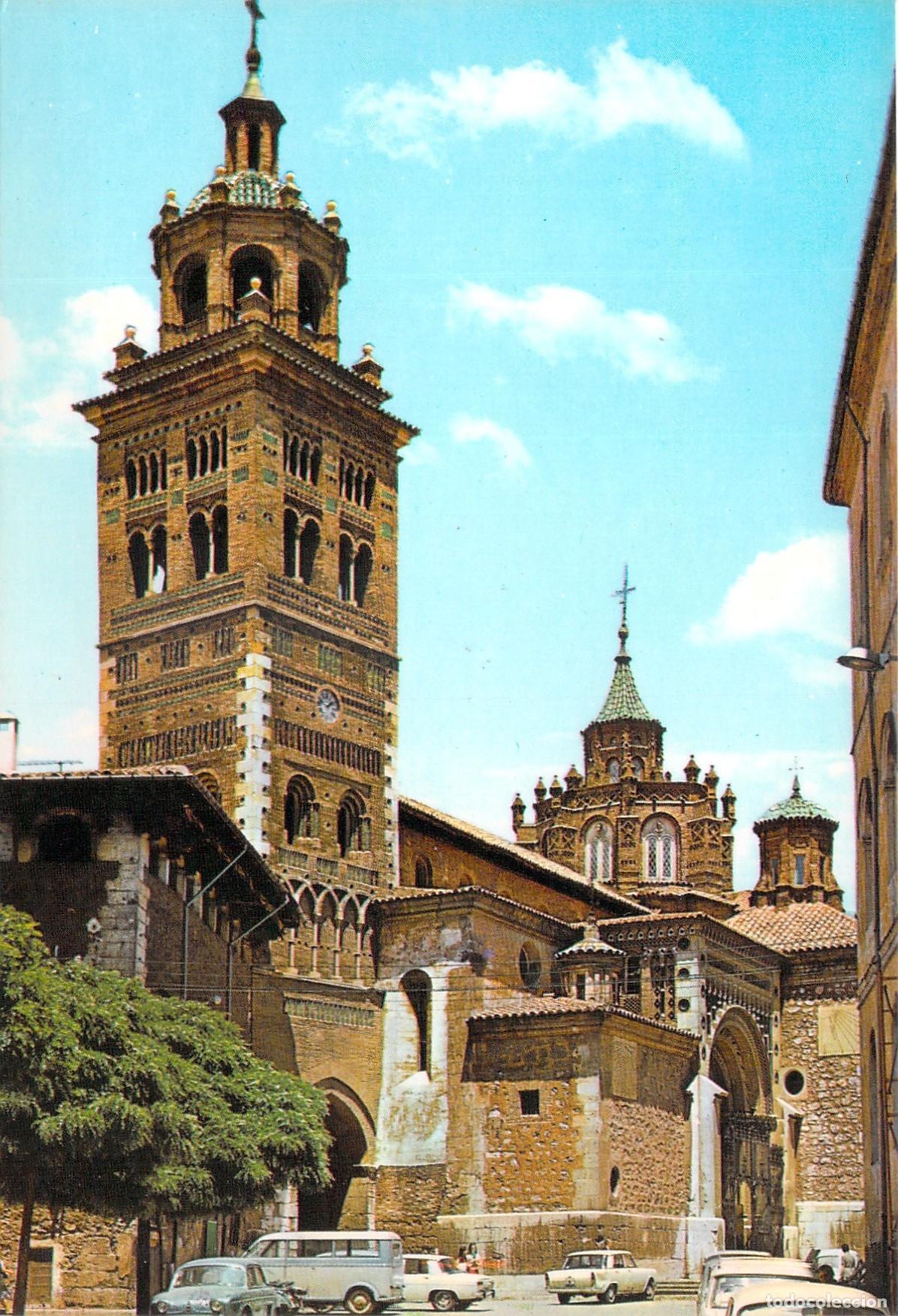 Postales: Postal de la Catedral de Teruel, arquitectura mud&eacute;jar