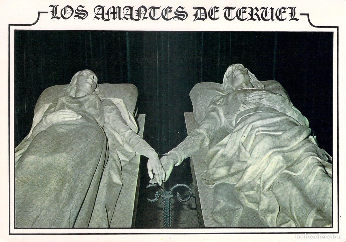 Postales: Postal de los Amantes de Teruel Escultura
