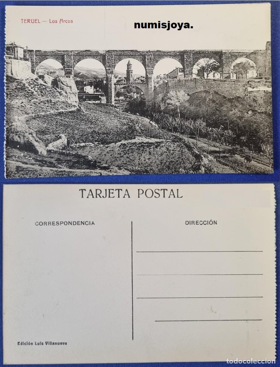 Postales: Postal de TERUEL Espa&ntilde;a a&ntilde;o 1910. LOS ARCOS ACUEDUCTO Y VIADUCTO. Ed. Luis Villanueva.