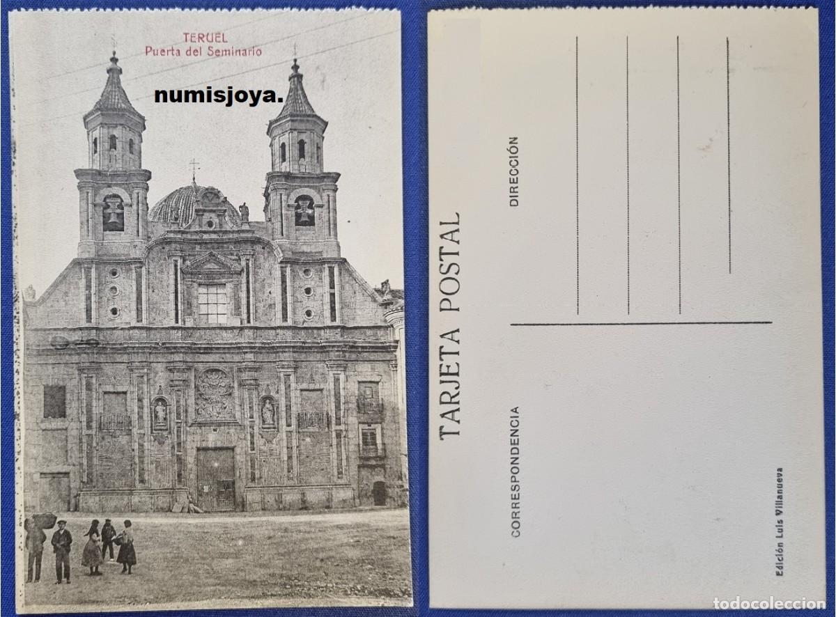Postales: Postal de TERUEL Espa&ntilde;a a&ntilde;o 1910. Puerta del Seminario. Ed. Luis Villanueva.