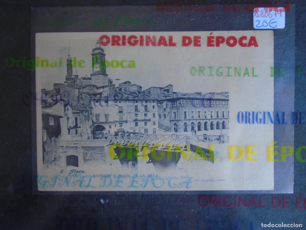 Postales: (PS-80679)POSTAL DE ATECA-ENTRADA Y PLAZA DE LA VILLA