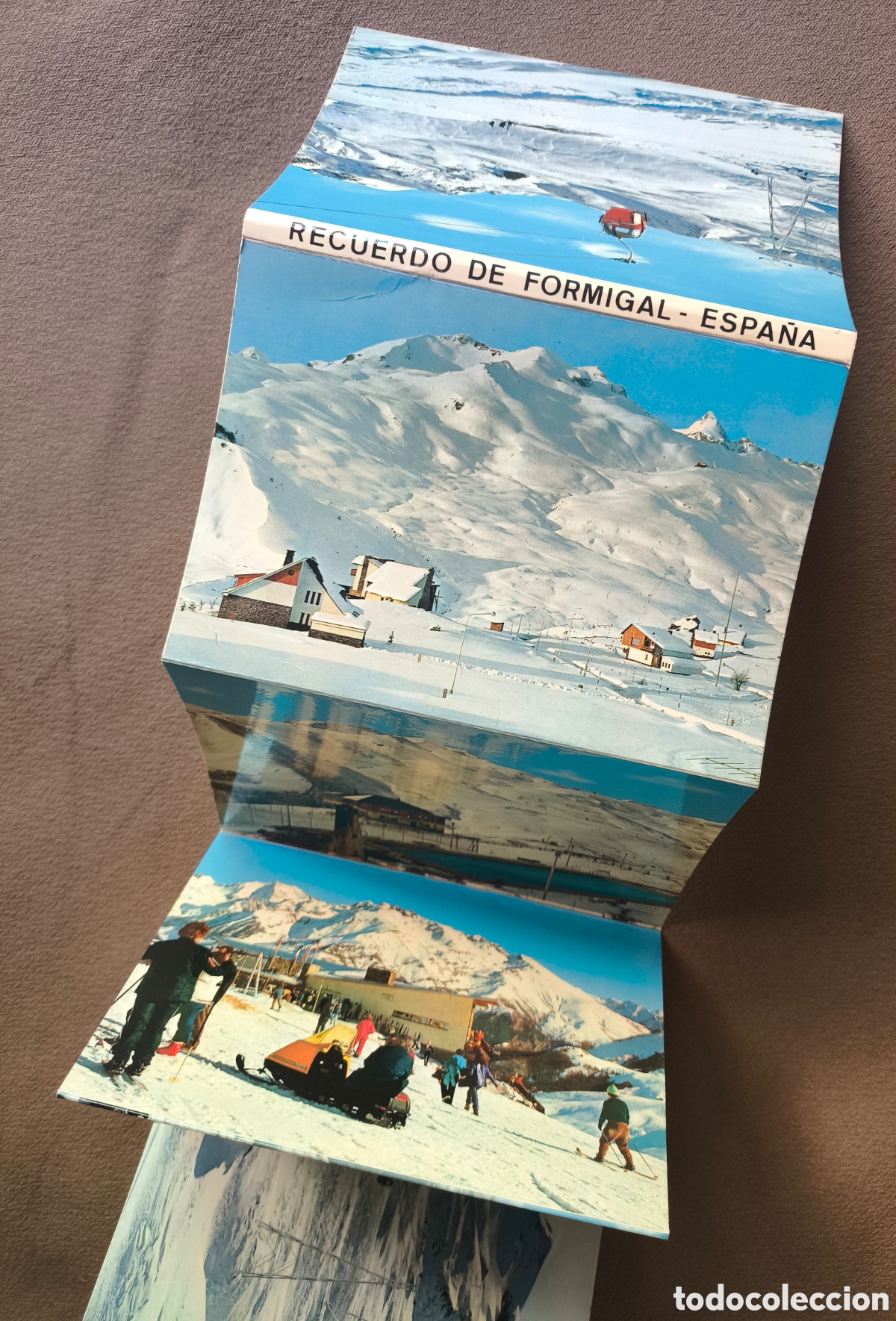 Postales: FORMIGAL ESTACI&Oacute;N DE ESQU&Iacute; BLOC POSTAL A COLOR SALLENT DE GALLEGO HUESCA C. 1972