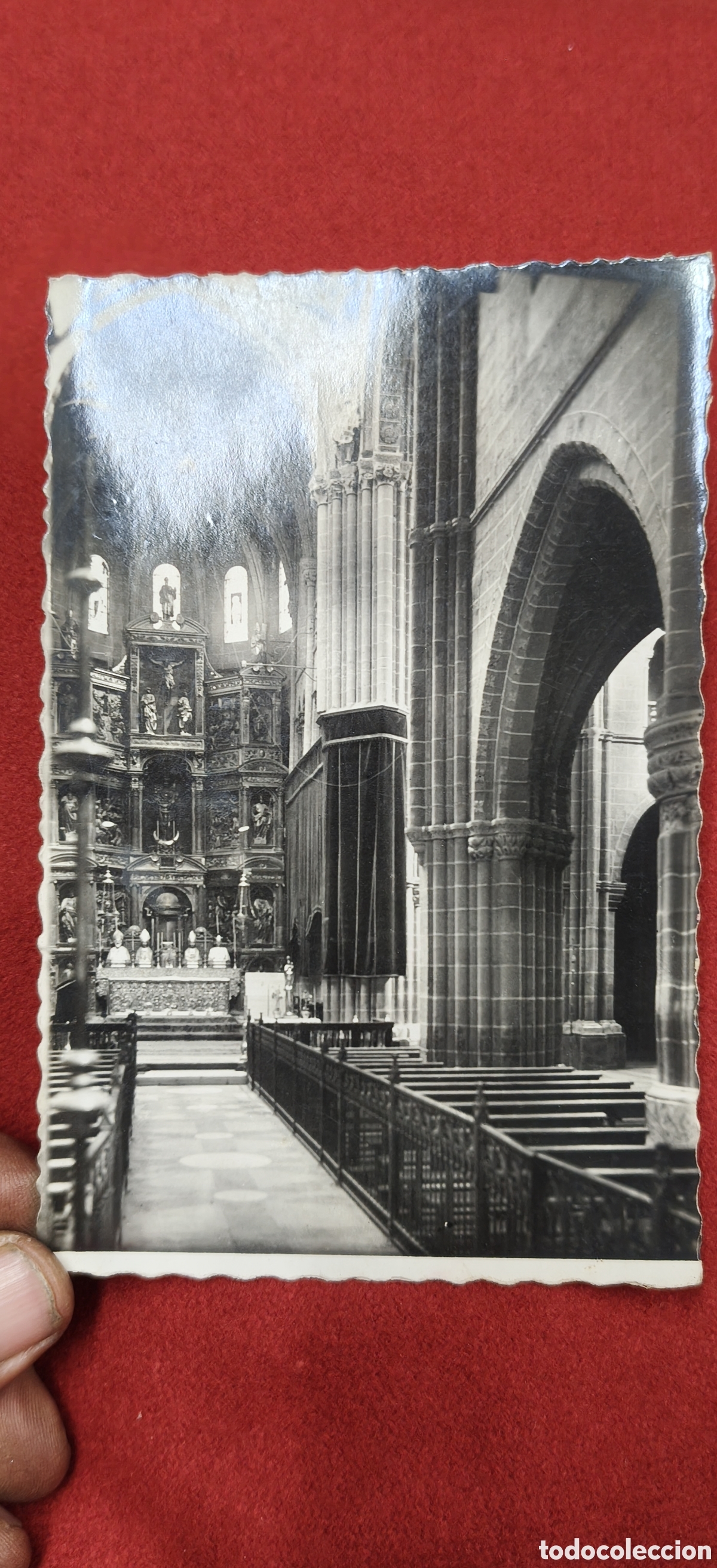 Postales: Postal Antigua Tarazona 1956. Interior V&iacute;a Sacra y Altar Mayor Catedral. Ediciones Garc&iacute;a Garrabella