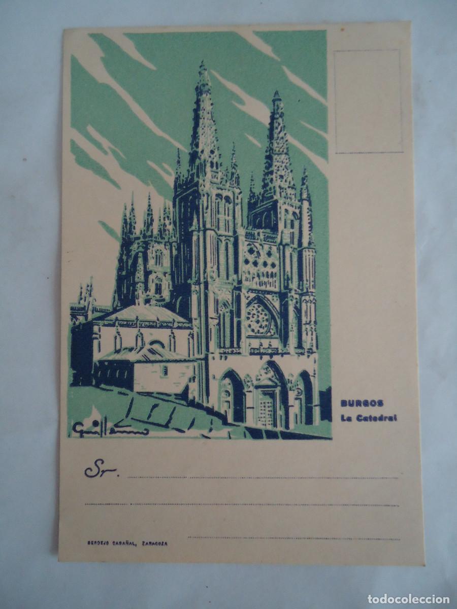 Postales: POSTAL DE BURGOS , LA CATEDRAL. BERDEJO CASA&Ntilde;AL, ZARAGOZA. PP -13