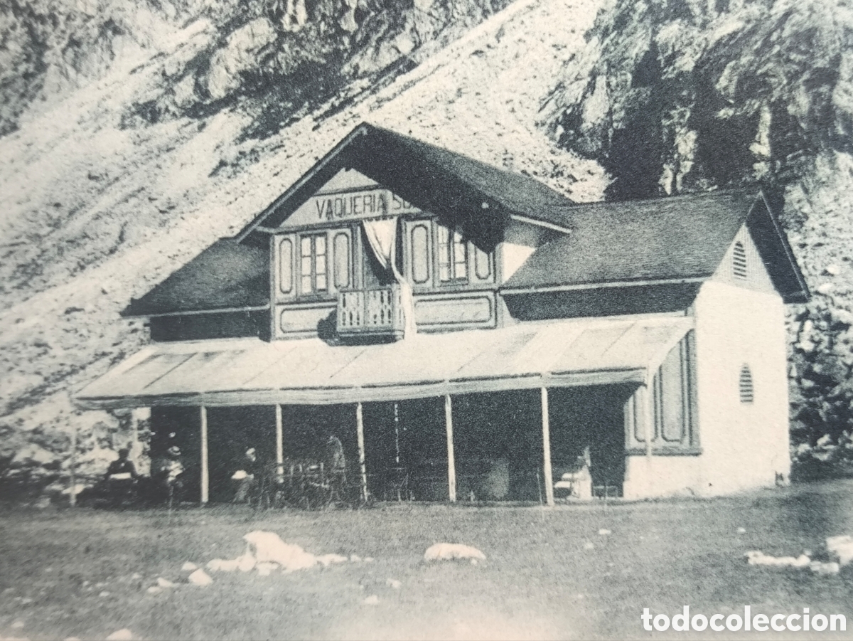 Postales: PANTICOSA VAQUER&Iacute;A SUIZA POSTAL CIRCULADA COL. MARCIAL FOTOTIPIA HUESCA C. 1904
