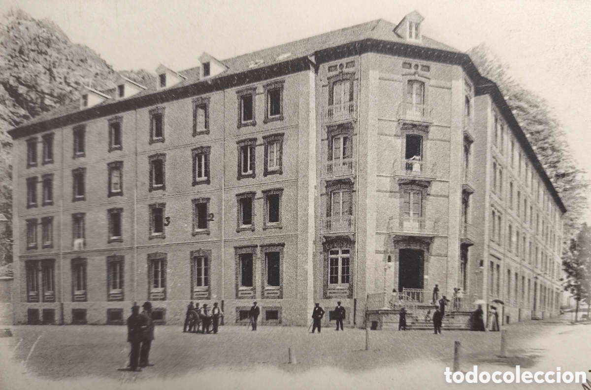 Postales: PANTICOSA BALNEARIO HOTEL CONTINENTAL POSTAL CIRCULADA FOTOTIPIA HUESCA C. 1905