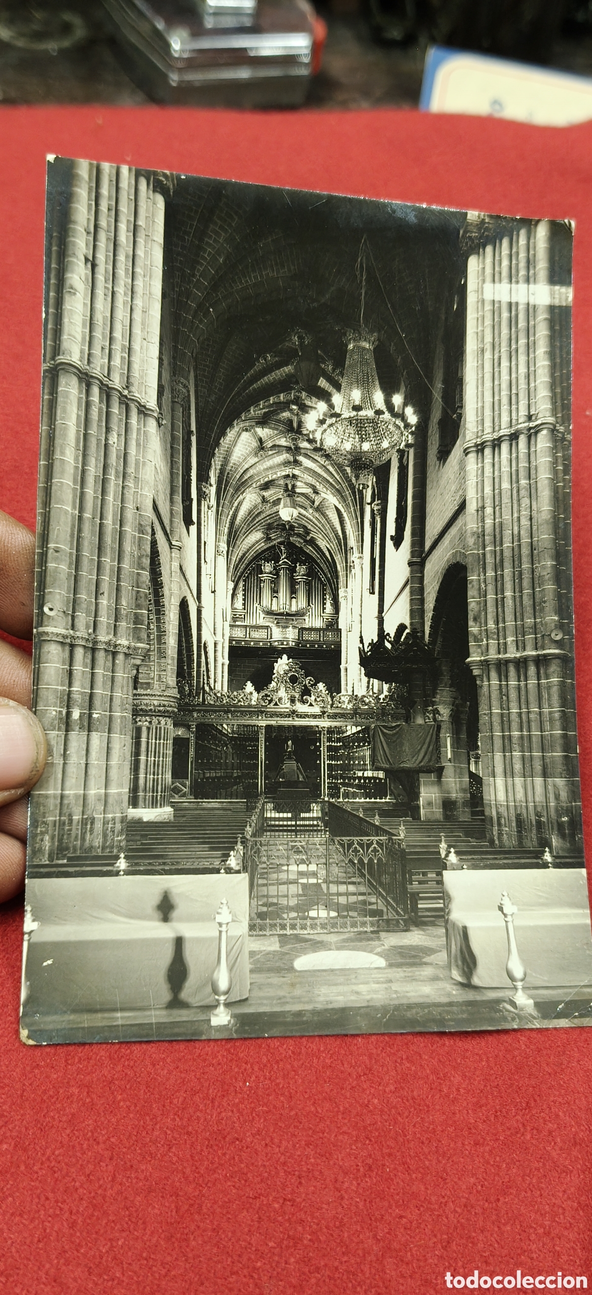 Postales: Postal Antigua Tarazona (Zaragoza) 1960 - Nave Central y Coro Catedral - Ediciones Sicilia - Circula