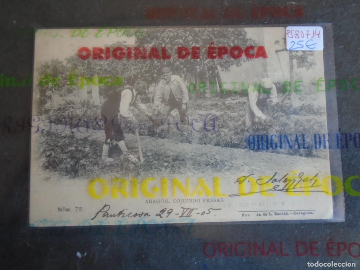 Postales: (PS-80714)POSTAL DE ARAGON-COJIENDO FRESAS.FOTOTIPIA L.ESCOLA