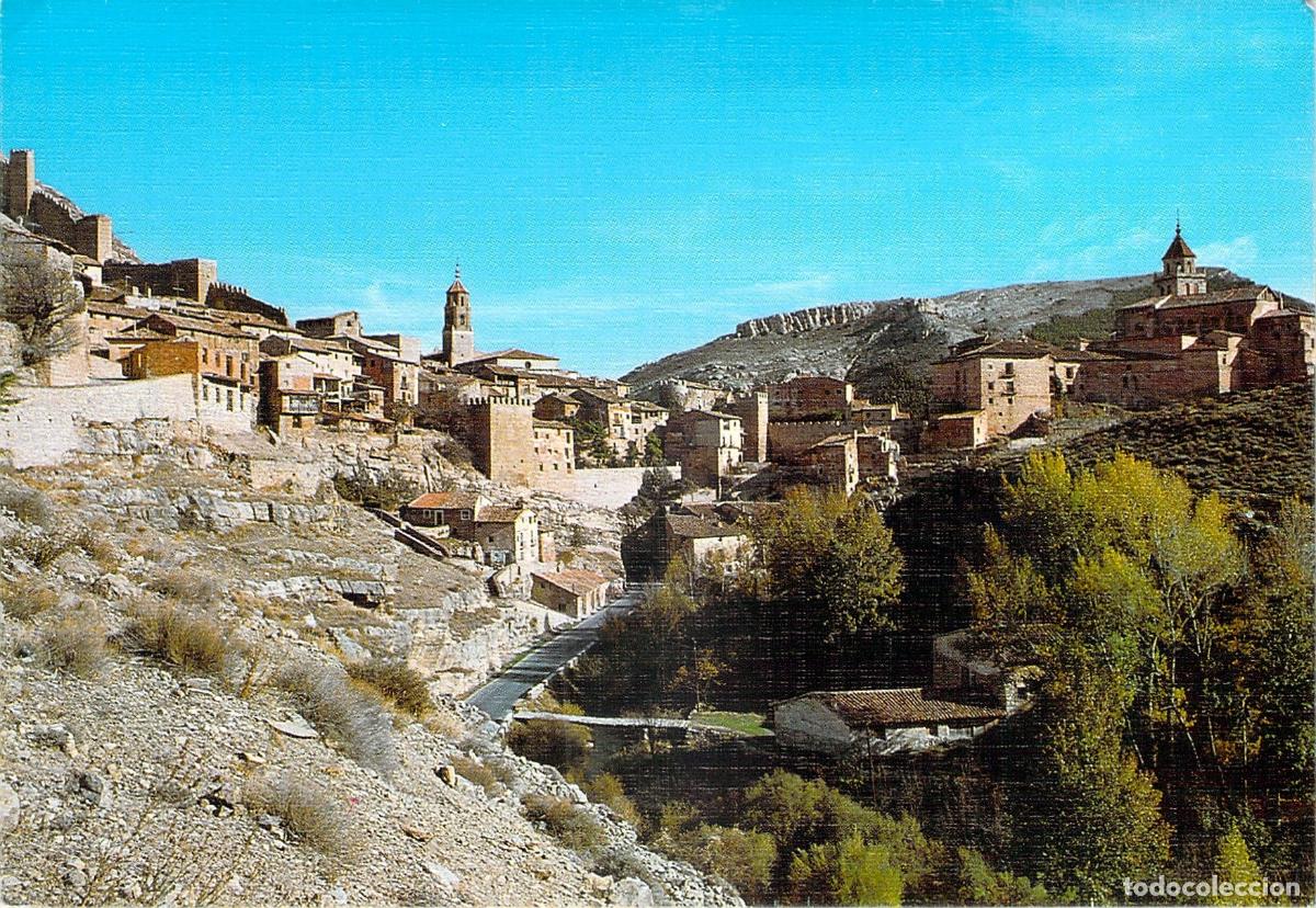 Postales: Postal de Albarracin Teruel Vista Panor&aacute;mica y R&iacute;o Guadalaviar