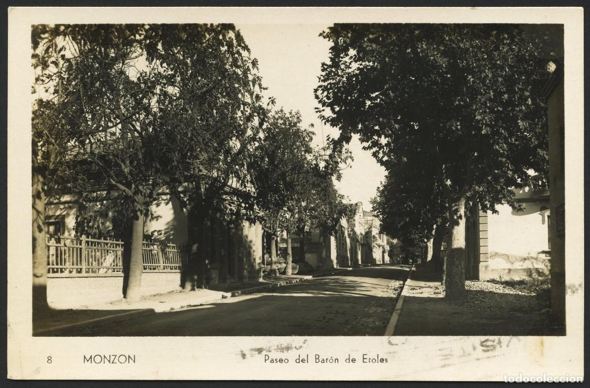 Postales: TARJETA POSTAL FOTOGR&Aacute;FICA, MONZ&Oacute;N, PASEO DEL BAR&Oacute;N DE EROLES, HUESCA