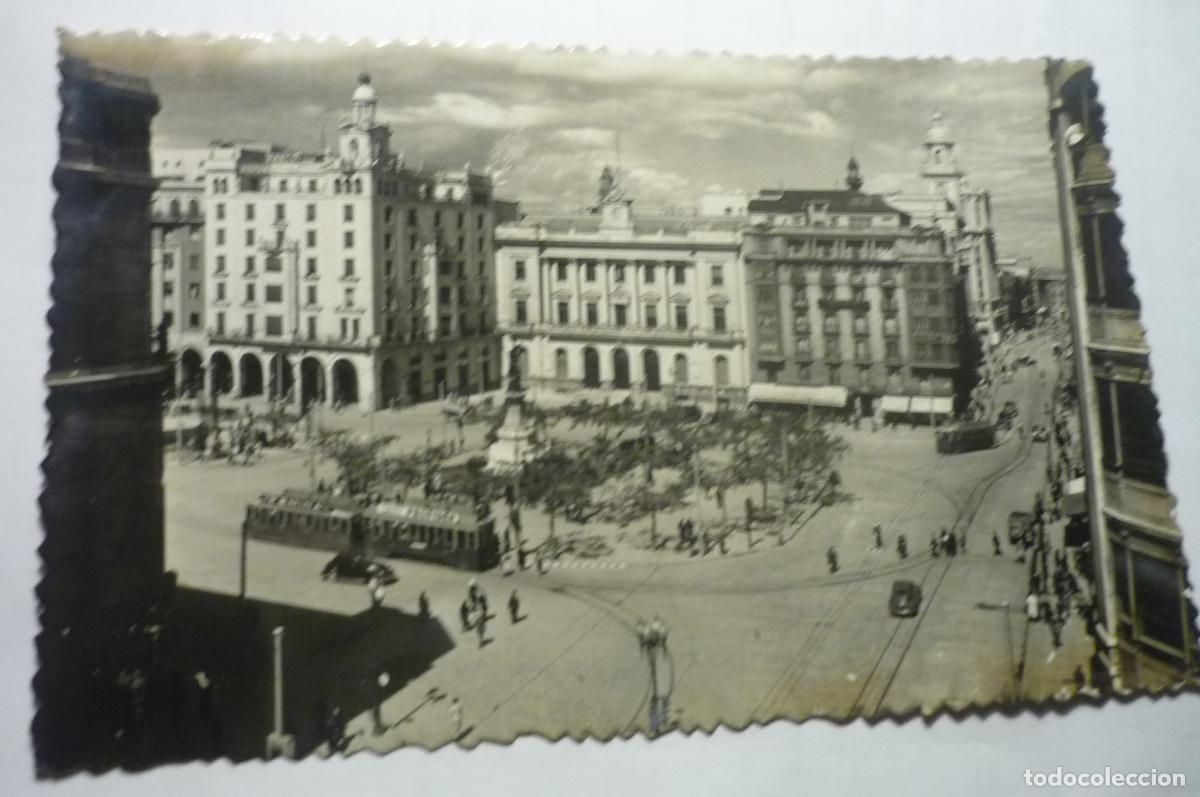 Postales: postal zaragoza pl.espa&ntilde;a y calle coso circulada