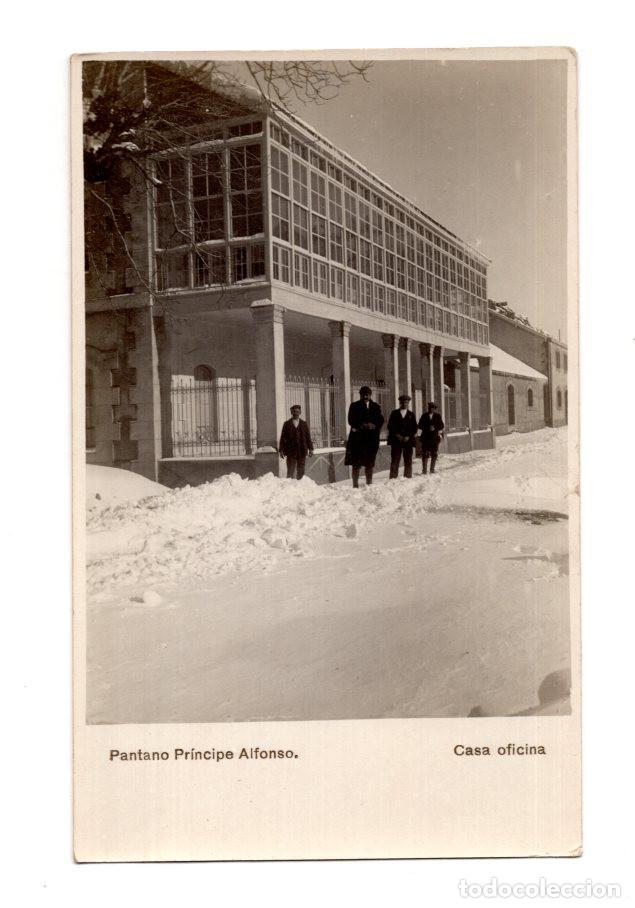 Postales: ARAG&Oacute;N.- PANTANO PRINCIPE ALFONSO. CASA OFICINA. POSTAL FOTOGR&Aacute;FICA.
