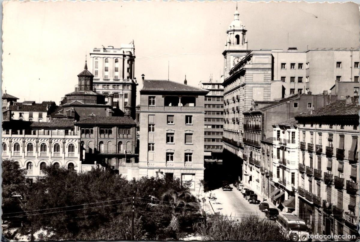 Postales: Zaragoza - Plaza de Salamero y Calle de Valenzuela - Garc&iacute;a Garrabella 7 - 147x98mm - Hotel ?