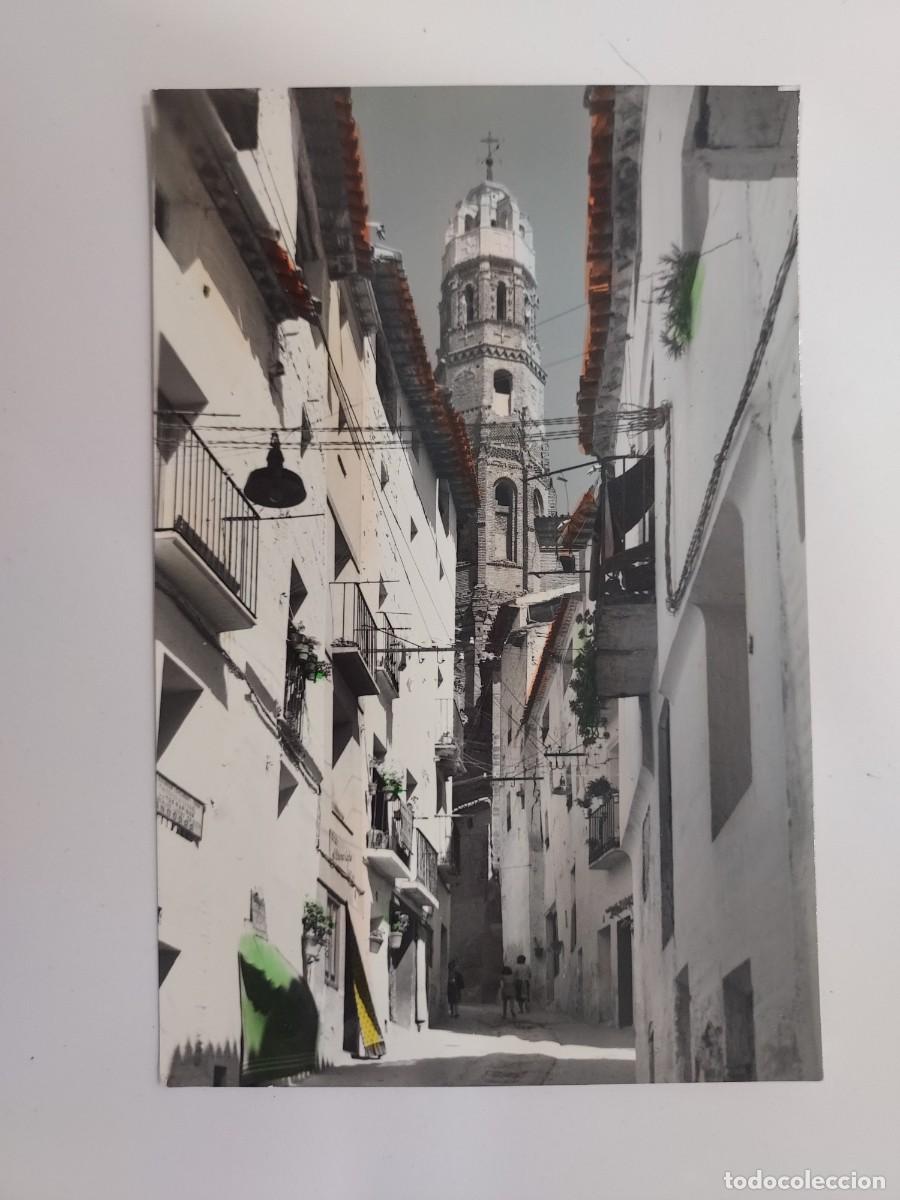 Postales: POSTAL ALBALATE DEL ARZOBISPO CALLE JOSE RIVERA. A&Ntilde;OS 1950. COLOREADA. ESCRITA 1968. TERUEL. 7