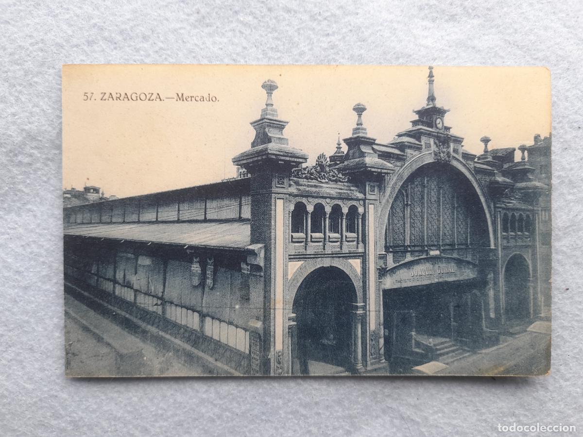 Postales: Zaragoza. El Mercado. - Foto 1