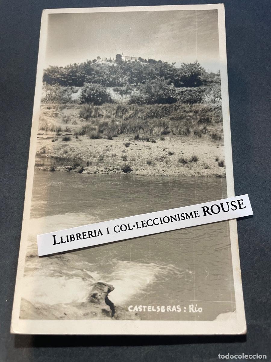 Postales: ANTIGUA POSTAL FOTOGRAFICA - CASTELSERAS (TERUEL) RIO - 14X9 CM.