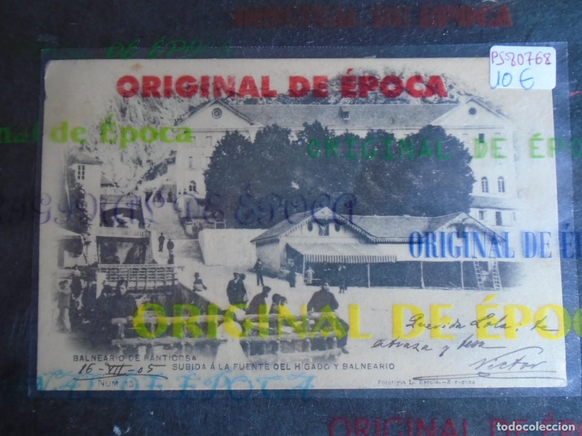 Postales: (PS-80768)POSTAL DE BALNEARIO DE PANTICOSA-SUBIDA A LA FUENTE DEL HIGADO Y BALNEARIO.FOTOTIPIA L.ESC