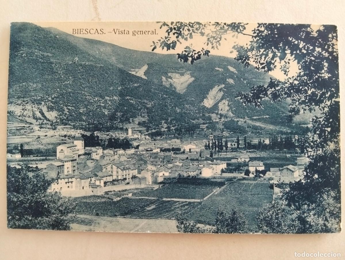 Postales: ANTIGUA POSTAL BIESCAS, VISTA GENERAL