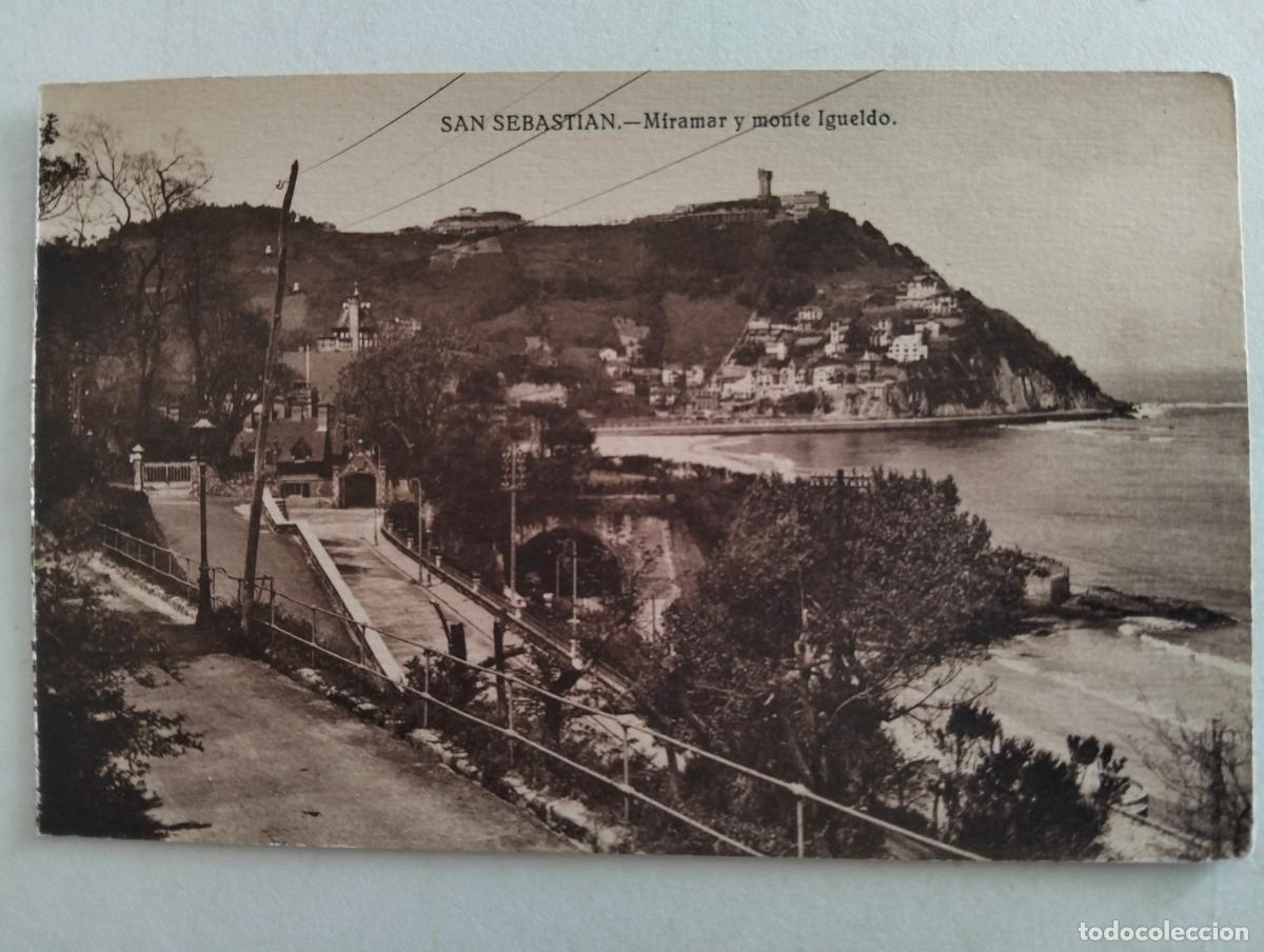 Postales: ANTIGUA POSTAL SAN SEBASTIAN, MIRAMAR Y MONTE IGUELDO