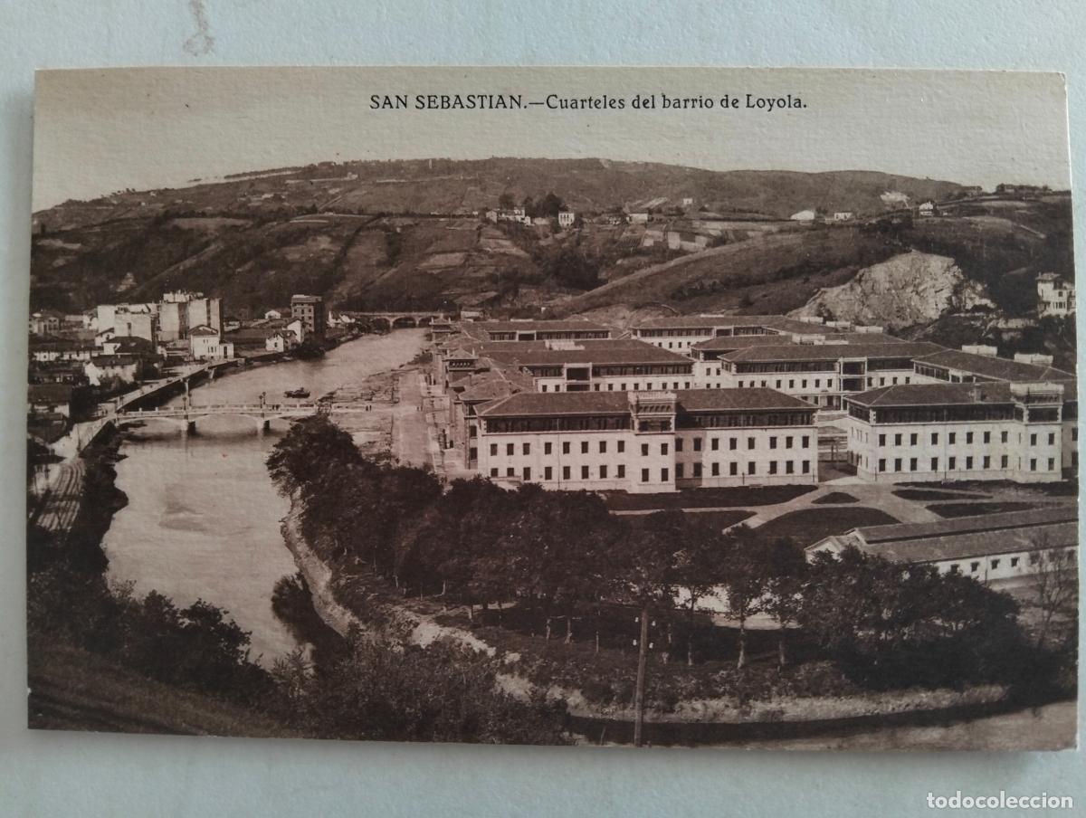 Postales: ANTIGUA POSTAL SAN SEBASTIAN, CUARTELES DEL BARRIO DE LOYOLA