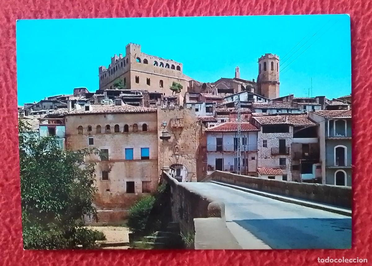 Postales: ANTIGUA POSTAL POST CARD VALDERROBRES TERUEL PUENTE ROM&Aacute;NICO SOBRE EL R&Iacute;O MATARRA&Ntilde;A BRIDGE..PONT..