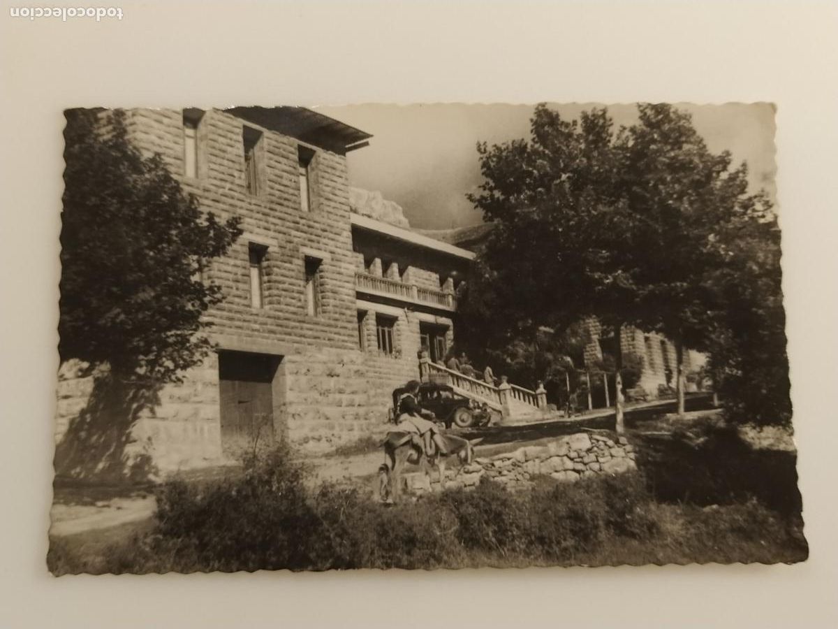 Postales: LAS VILAS DEL TURBON (HUESCA) VISTA DEL HOTEL - FOTO R.S.R. - POSTAL ANTIGUA (116.889)