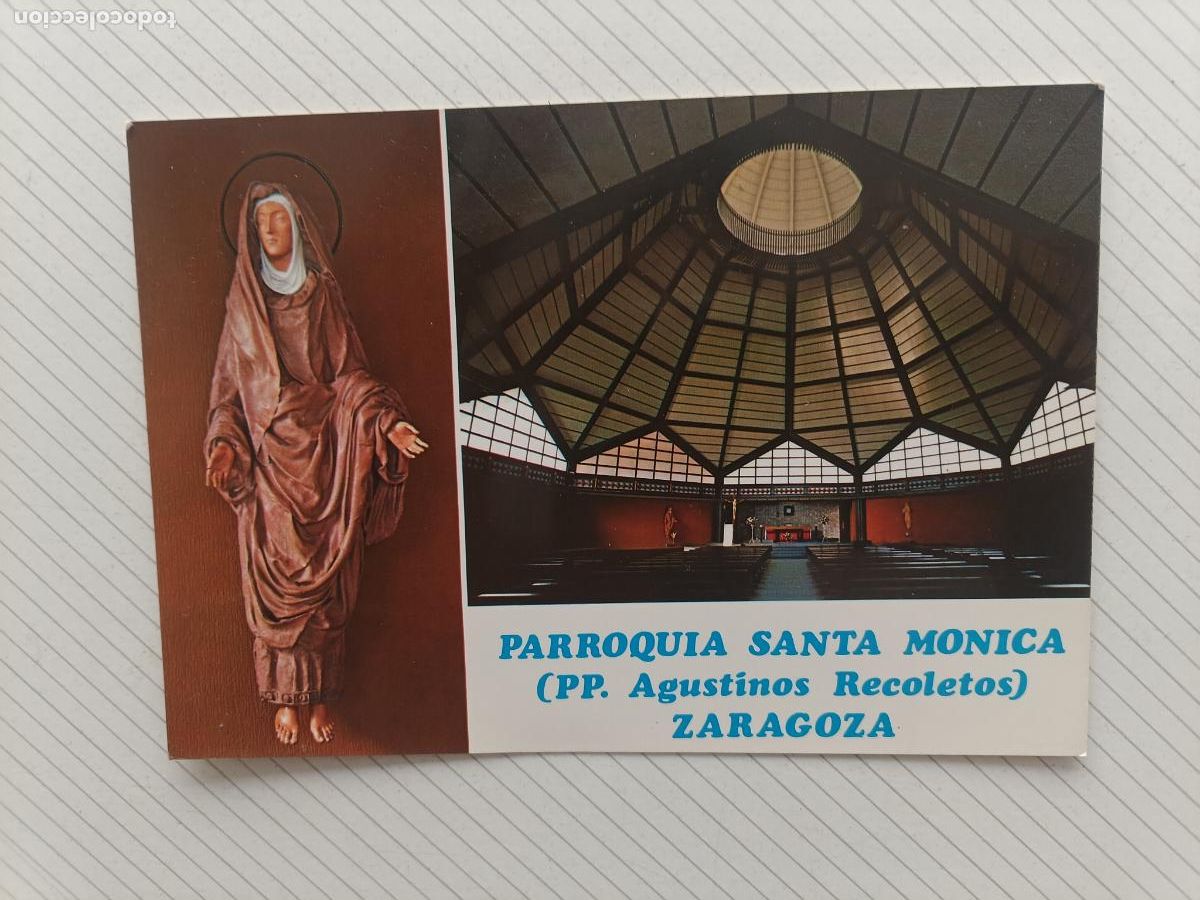 Postales: Santa M&oacute;nica, Zaragoza, postal no usada