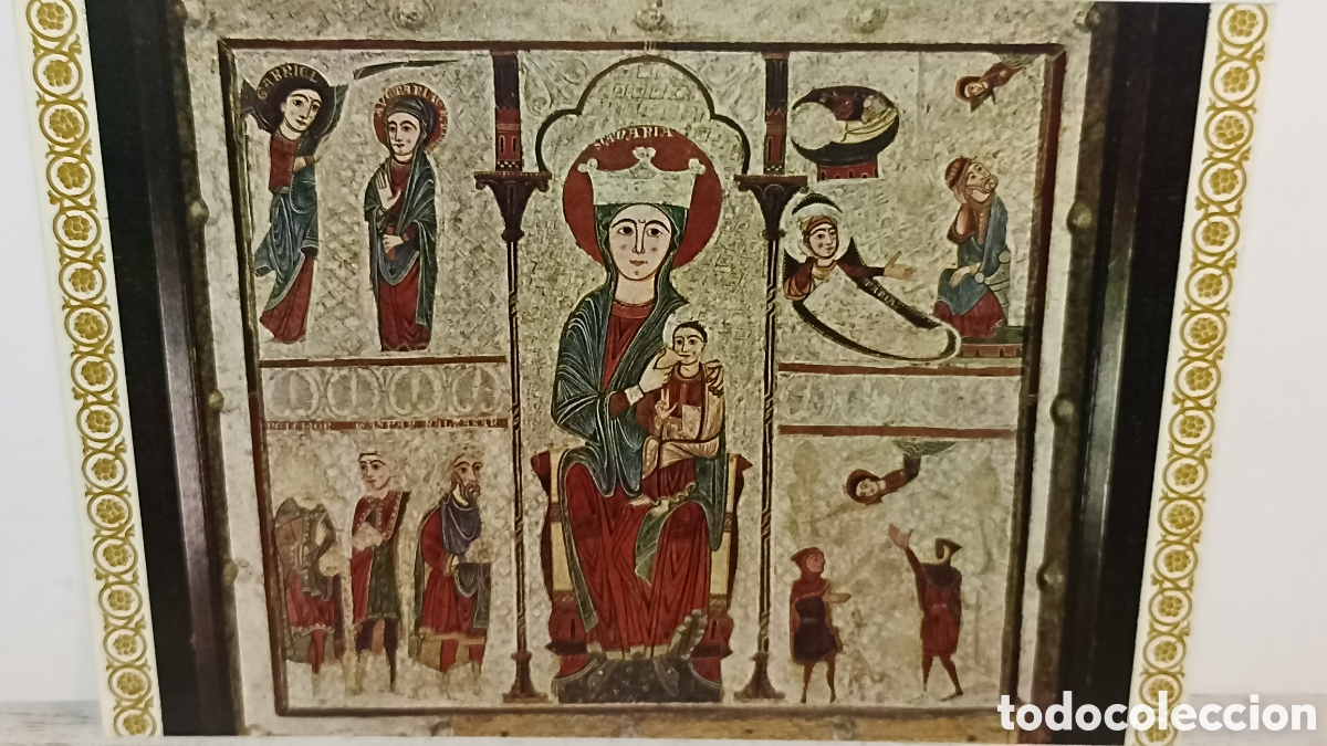 Postales: Frontal delicado a la Virgen de la leche siglo 13 procedencia betesa Huesca