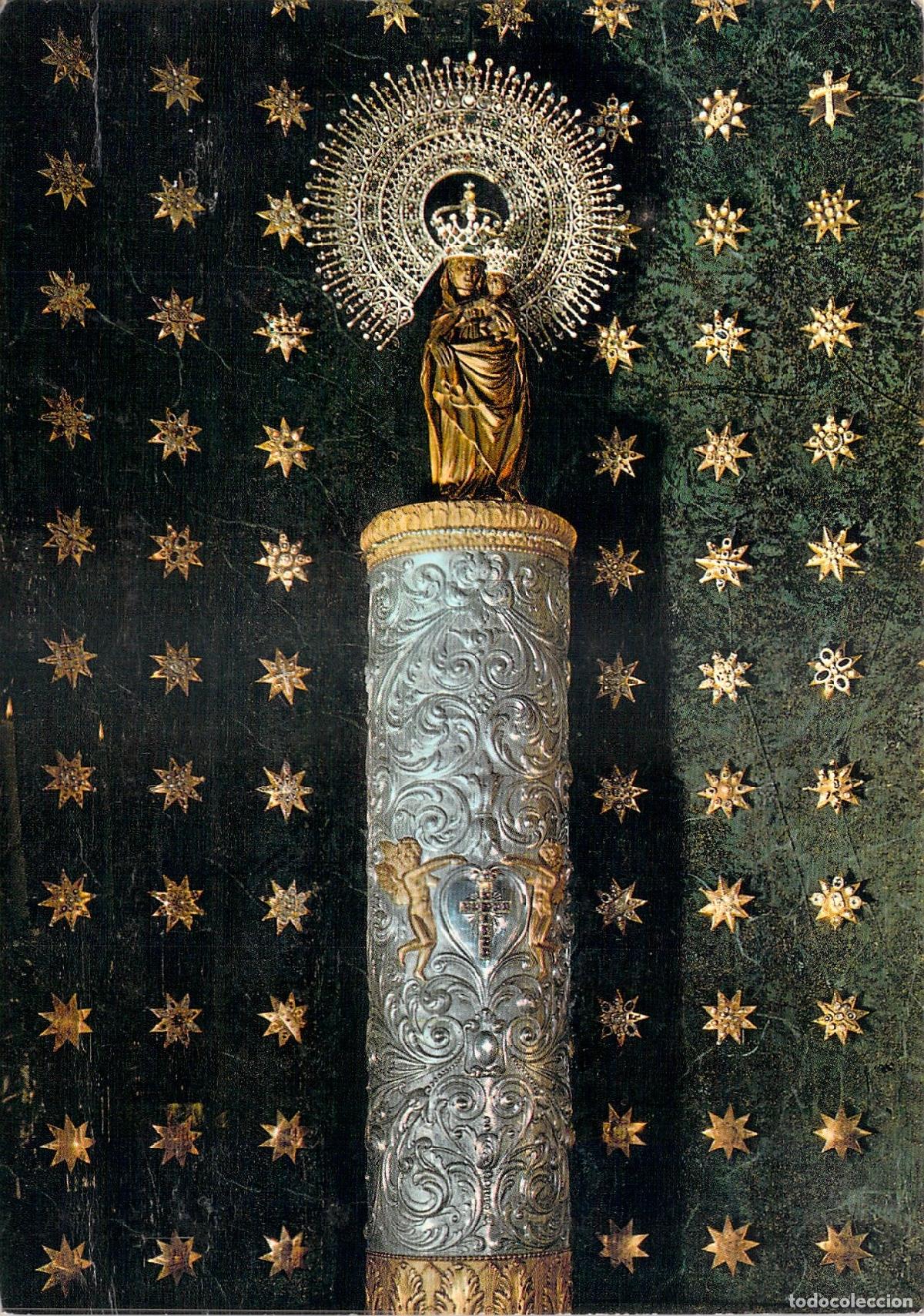 Postales: Postal de Nuestra Se&ntilde;ora del Pilar de Zaragoza sin manto