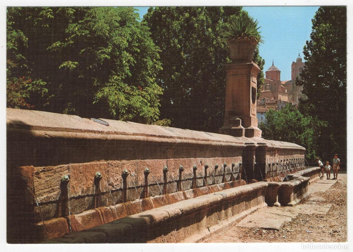 Postales: ALCA&Ntilde;IZ TERUEL FUENTE DE LOS 72 CA&Ntilde;OS EDICION DE LUJO _SICILIA- SIN ESCRIBIR IMAGEN DOS CARAS