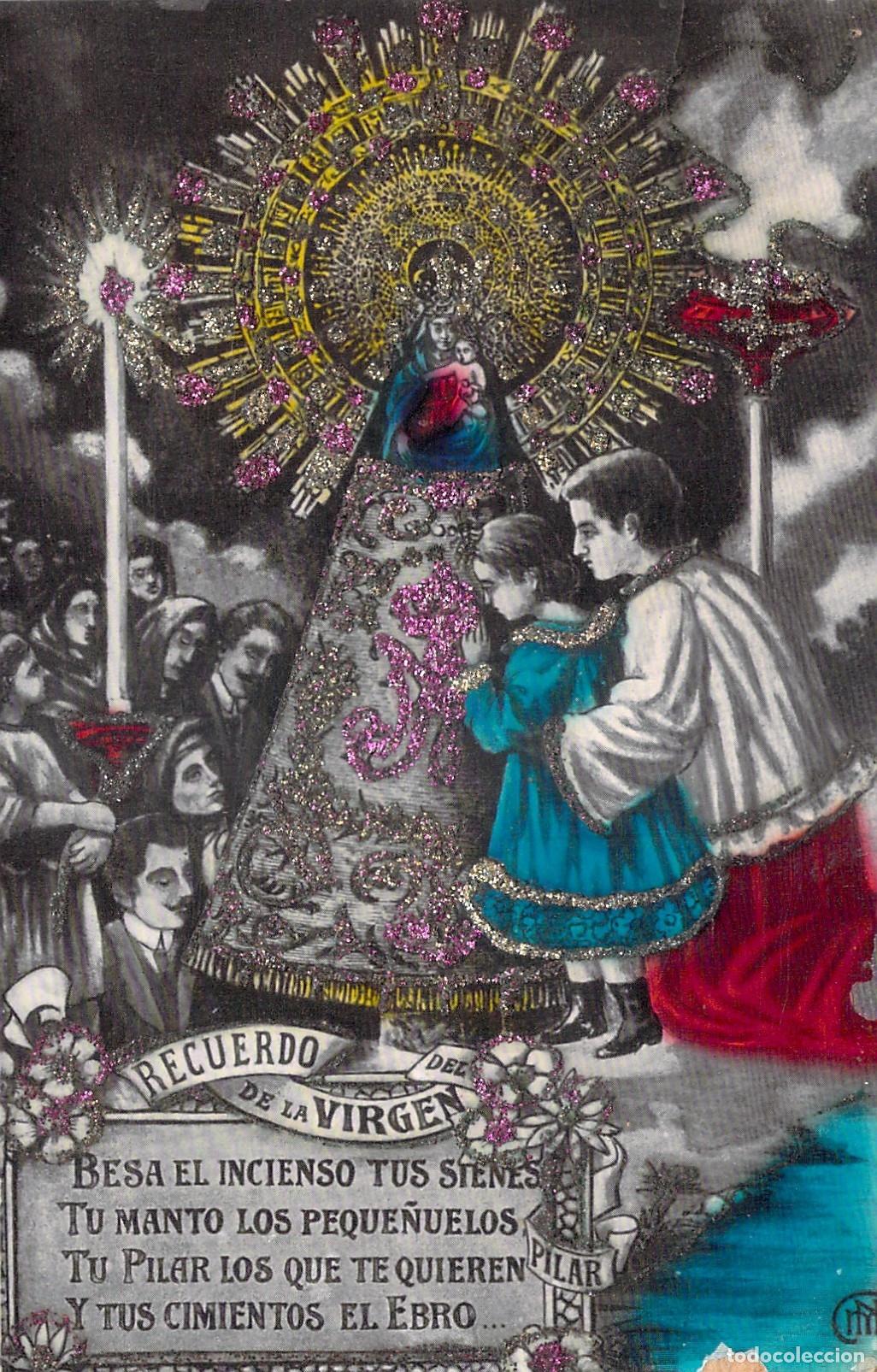 Postales: Postal de la Virgen del Pilar de Zaragoza