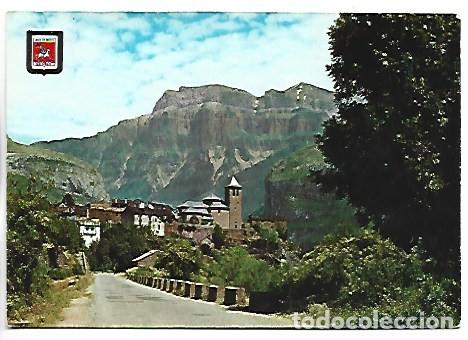 Postales: VISTA PARCIAL, AL FONDO MONDARRUEGO.- VALLE DE BROTO, TORLA